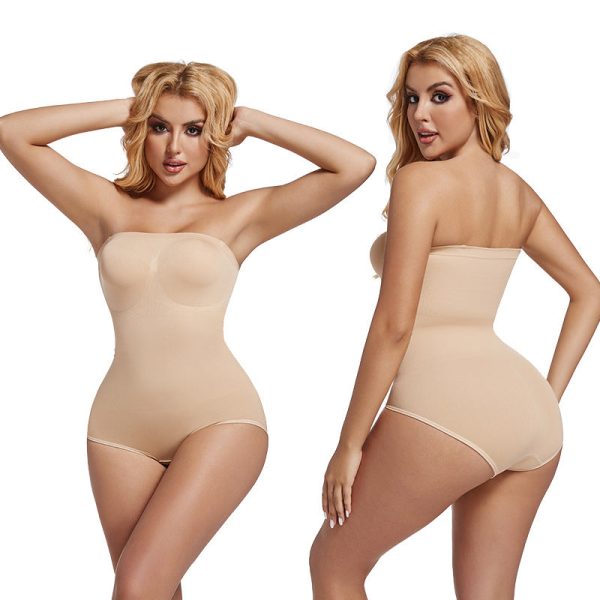 Shapewear bodysuit bra-wrapped detachable straps body shaper - Image 2