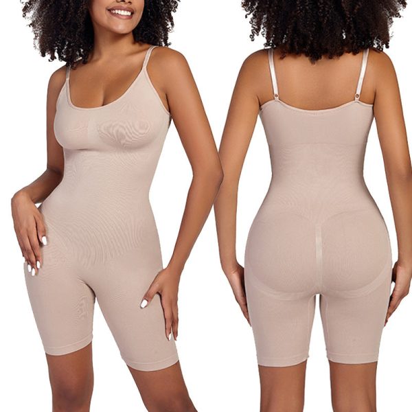 Shapewear bodysuit hip lifting camisole bodysuit boxer style - Image 3